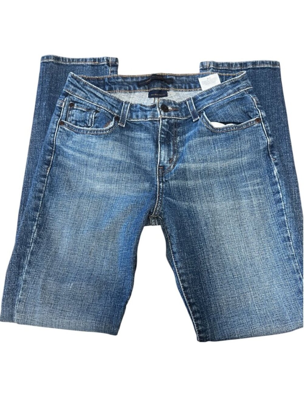 Levis Womens size 8 skinny jeans, mid rise, blue